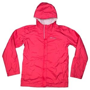 Columbia Girl’s Arcadia Rain Jacket L 14-16 Omni-Tech Waterproof Hooded